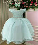 Vestido Ysa Kids Francine Verde Claro