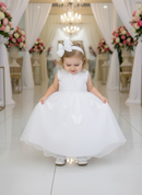 Vestido Marie Jardim das Borboletas Branco Viviane
