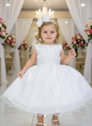 Vestido Marie Jardim das Borboletas Branco Viviane