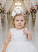 Vestido Marie Jardim das Borboletas Branco Viviane