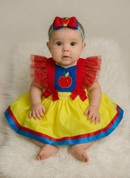 Romper/Vestido Princesa Belli Branca de Neve