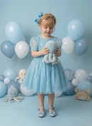 Vestido Marie Azul Tiffany Bolinhas