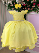 Vestido Ysa Kids Francine Amarelo