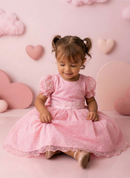 Vestido Marie Rosa Bebe Bolinhas