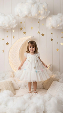Vestido Vila Lele Jardim das Borboletas Baby Liz Off