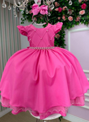 Vestido Ysa Kids Francine Rosa Chiclete