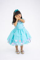 Vestido Marie Jardim Encantado Isis Luxinho Verde Tiffany