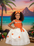 Vestido Tematicos Kids Moana Modelo 3