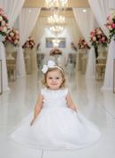 Vestido Marie Jardim das Borboletas Branco Viviane