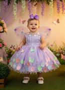 Vestido Marie Jardim Encantado Isis Luxinho Lilas