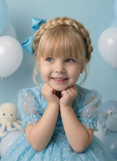 Vestido Marie Azul Tiffany Bolinhas