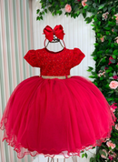 Vestido Menina Bonita Holly Vermelho