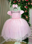 Vestido Menina Bonita Luna Rosa Bebe