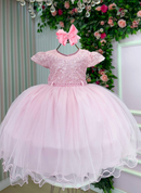 Vestido Menina Bonita Tessa Rosa Bebe