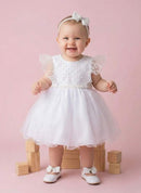 Vestido Menina Bonita Bebe Ana Carolina Branco
