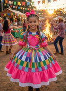 Vestido Marie Junino Quermesse do Interior