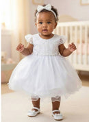 Vestido Menina Bonita Bebe Ana Maria Branco