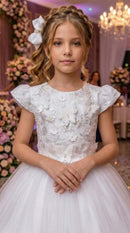 Vestido Marie Jardim Encantado Mel Branco