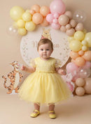 Vestido Menina Bonita Bebe Ana Sofia Amarelo