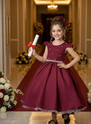 Vestido Ysa Kids Francine Marsala