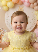 Vestido Menina Bonita Bebe Ana Sofia Amarelo