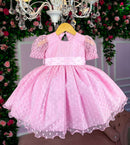 Vestido Marie Rosa Bebe Bolinhas