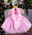 Vestido Marie Rosa Bebe Bolinhas