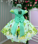 Vestido Temático Luxo Tiana A Princesa e o Sapo