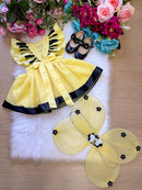 Romper/Vestido Princesa Abelha - Abelinha