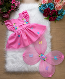 Romper/Vestido Princesa Belli Jardim Encantado Rosa