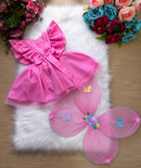 Romper/Vestido Princesa Belli Jardim Encantado Rosa