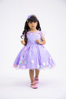 Vestido Marie Jardim Encantado Isis Luxinho Lilas