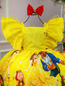 Vestido Temáticos Kids A Bela e a Fera