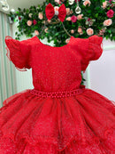 Vestido Ysa Kids Belinda Vermelho