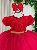 Vestido Menina Bonita Holly Vermelho