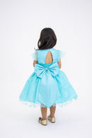 Vestido Marie Jardim Encantado Isis Luxinho Verde Tiffany