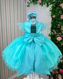 Vestido Marie Jardim Encantado Isis Luxinho Verde Tiffany