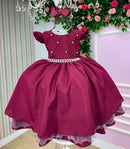 Vestido Ysa Kids Francine Marsala
