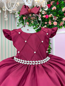 Vestido Ysa Kids Francine Marsala