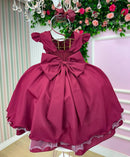Vestido Ysa Kids Francine Marsala