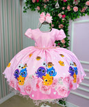Vestido Temáticos Kids Bolofofos - Bolo Fofos Rosa Bebe