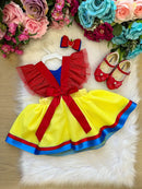 Romper/Vestido Princesa Belli Branca de Neve