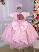 Vestido Marie Jardim Encantado Margaridas Rosa Bebe