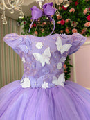 Vestido Marie Jardim Encantado Mel Lilás