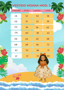 Vestido Tematicos Kids Moana Modelo 3