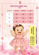 Vestido Marie Bebe Mia Rosa Bebe