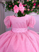 Vestido Marie Rosa Bebe Bolinhas