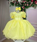 Vestido Marie Amarelo Bolinhas