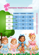 Vestido Temáticos Kids Galinha Pintadinha Rosa Bebe