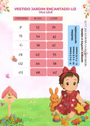 Vestido Vila Lele Jardim das Borboletas Baby Liz Rosa Bebe